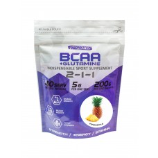 BCAA PRO (2-1-1) + GLUTAMINE 200 G (Порошковые ВСАА + Глютамин 200 г)