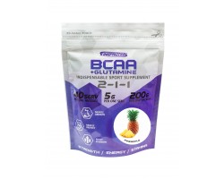 BCAA PRO (2-1-1) + GLUTAMINE 200 G (Порошковые ВСАА + Глютамин 200 г)