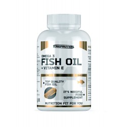 FISH OIL + VITAMINE E, 90 softgels (рыбный жир + витамин Е, 90 гелевых капсул)