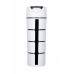 160 Бутылка 600 мл. «Криолит», белая бутылка с черным окошком и логотипом