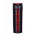 161 Бутылка 600 мл. «Гранит», черная бутылка с красным окошком и логотипом