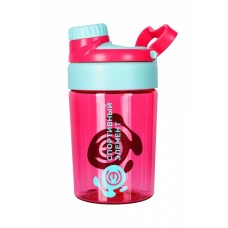 164 Бутылка 400 мл. «Виолет», розовая бутылка с лазурным логотипом