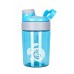 165 Бутылка 400 мл. «Опал», голубая бутылка с белым логотипом